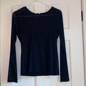 H&M long sleeve black top